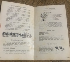 1958 Booklet COME FOR COCKTAILS Taylor Wine Co. Drink & Appetizers Recipes Vtg