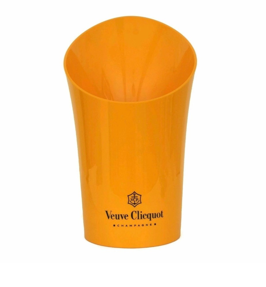 VEUVE CLICQUOT CHAMPAGNE 15&Prime; ORANGE ACRYLIC PLASTIC ICE BUCKET MAGNUM BRAND NEW »
