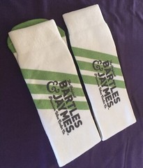 The Original Bartles & Jamyes Premium Wine Cooler Co Advertisement Socks NEW