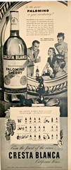 1946 Cresta Blanca Wine Palomino Sherry Print Ad 13in x 6 in