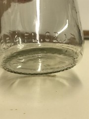 JFJ Winery Wine Carafe 24.5 Ounce F-965 Embossed Grapes Design Ceres California