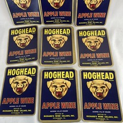 Vintage Original Label HOGHEAD Richards Wine Cellars Virginia – 97 Labels!
