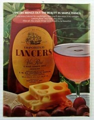 1978 LANCERS Vin Rose Dinner Wine Magazine Ad