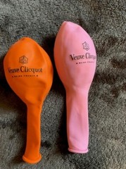 VEUVE CLICQUOT BALLOONS x10 Mixed 5 Pink 5 Orange Party Luxury Champagne Shower