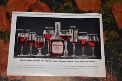 Vintage 1963 Mogen David Wine Print Ad.