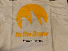 VEUVE CLICQUOT VCP Champagne Limited Edition Cotton Shopping Tote Bag SNOW NEW!