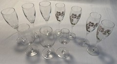 Moet & Chandon Reidel Etc Lot Glasses