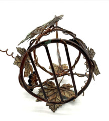 Metal Wine Bottle Holder Grapevine Designs Braided Wire