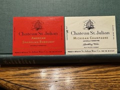 Chateau St Julian Michigan Wine Bottle Labels Paw Paw Mich Mi Unused Frankenmuth