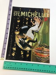 Clipping- trapped in champagne bubbles retro Domaine Ste. Michelle Print Ad 2003