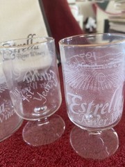 Estrella River Winery 1977 One Year Anniversary Wine Carafe And Glasses