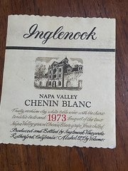 Vintage 1973 Napa Valley Wine Label Chenin Blanc Inglenook Vineyards Mini Poster