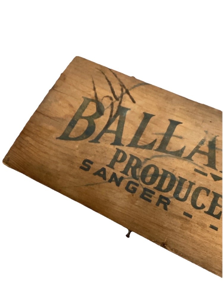 California Produce Ballantine Wood Sign Decor Kitchen, Bar, Vintage Decor, Wine