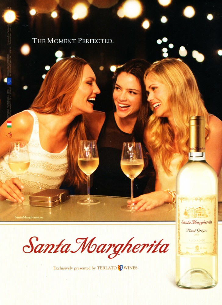 SANTA MARGHERITA WINE AD #24 RARE 2015 OOP