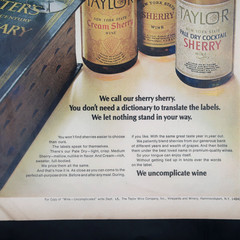 Taylor Sherry Advertisement 1967 Alcohol Cocktail Color Vintage Original