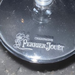 Perrier Jouet White PJ Champagne Flutes – Set Of 2 (Rare Find)