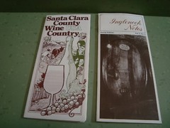 1973 Inglenook Notes Sping Edition Flyer & Santa Clara Wine Country Tour Map