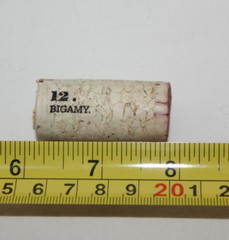 19 Crimes Collectible red Wine Cork #12 Bigamy collection 12.