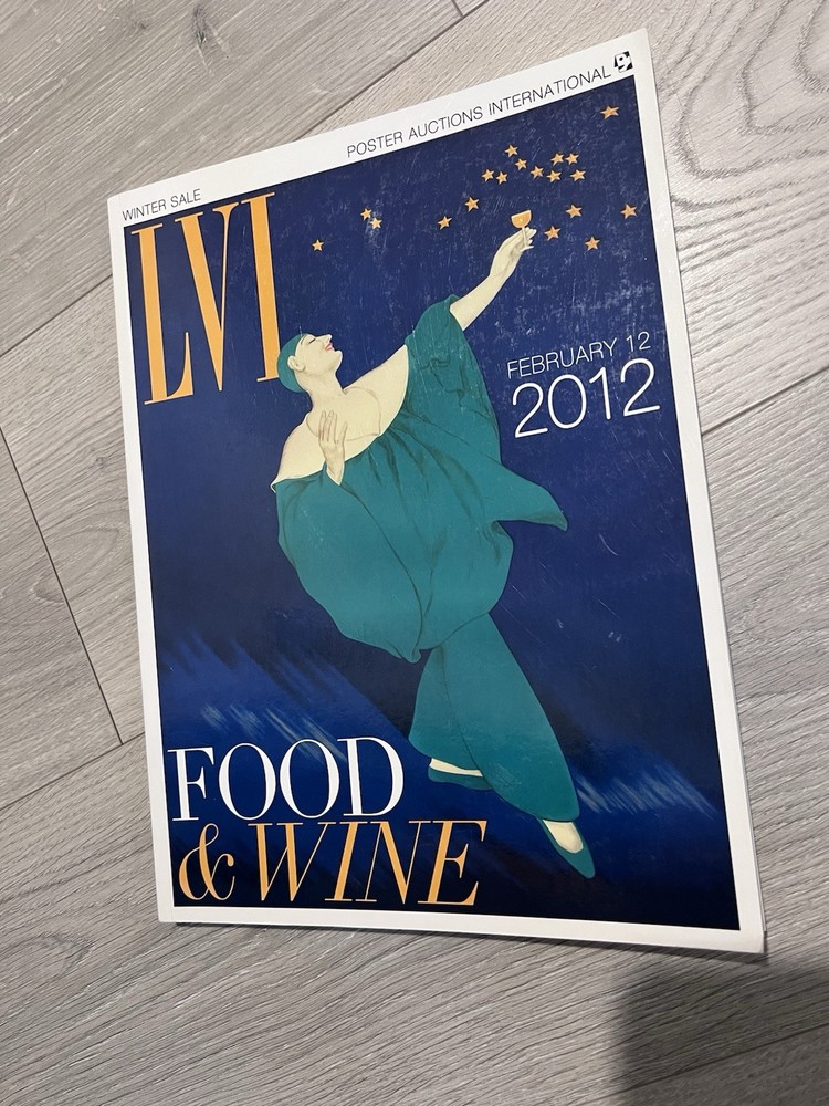 PAI-LVI Food And Wine Posters Auction Catalogue Sale Feb 12 2012 Rennert