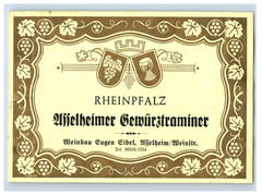 1960&rsquo;s-80&rsquo;s Usselheimer Gewurgtraminer German Wine Label S73E