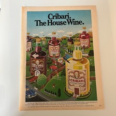 1978 Cribari The House Wine Print Ad San Francisco CA B Cribari & Sons SF Cali