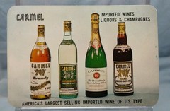 Vintage Advertising Pocket Wallet Calendar Card: 1965 Carmel Wine Co. New York