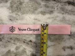 Veuve Clicquot 🥂🍾💖 Ribbon Satin Luxury Rose Champagne Pink Label By The Yard
