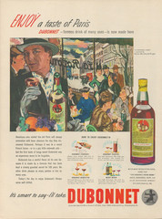 1946 Dubonnet Aperitif Wine Painting Art by Stanton Macdonald-Wright Print Ad