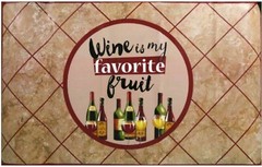 Funny Retro WINE MY FAVORITE FRUIT Wall Art Sticker Mural Decal FOIL BACKSPLASH