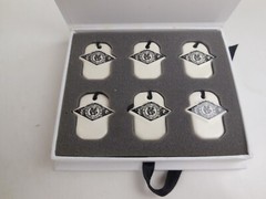 Vintage Inglenook Vineyard Rutherford Napa California Porcelain Wine Cellar Tags