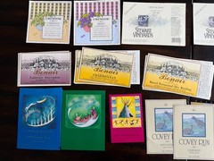 Lot Of 65+ WASHINGTON Wine Labels 1970s, 80s, 90s. Winery Vineyard Yakima, Tefft