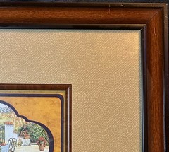 Framed Lithograph Print “Pinot Bianco Vigna Capretti Trentino-Alto…” 19.5×22.5