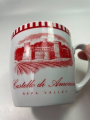 Castello Di Amoroso Winery Mug Napa Valley California 12oz Red Souvenir Cup B71