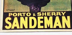 Sandeman Porto & Sherry Vintage Advertisement Poster – Gerges Massiot