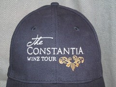 The CONSTANTIA Wine Tour South Africa official black sport hat ball cap