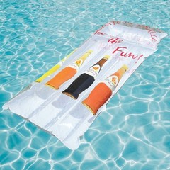Chateau Lasalle Wine Pool Float Inflatable Mattress Bar Promo NOS Vintage 1980s