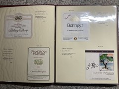 Vintage 1986 Restaurant Wine List-Menu-26 Labels With Descriptions – WHITE & RED
