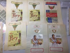 MEXICO: ca. 35 original Sherry Labels, large variety, some duplicates.