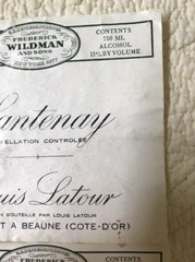 2 Frederick Wildman & Sons 1982-83 Louis Latour Burgundy Red Wine Labels France