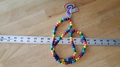 Gay Pride Barefoot Bubbly Promo Wooden Necklace