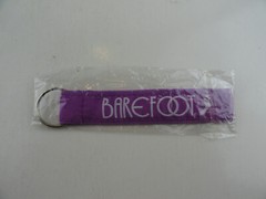 Barefoot Wines Promotional Wrist Keychain (Purple)