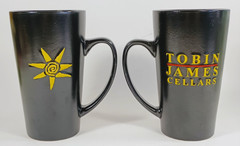 2 Tobin James Cellars Ceramic Coffee Mugs Yellow Sun 6&Prime; Paso Robles California