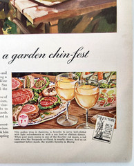 Garden Family Meal Wine Advisory Board Vintage 1942 Magazine Print Ad Vegetables