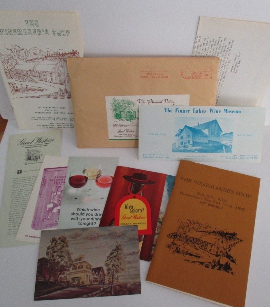 GREAT WESTERN, THE PLEASANT VALLEY WINE CO, Hammondsport, NY 1967 Advertising