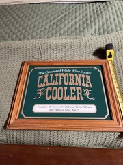 California Cooler Mirror 19×15 Vintage Collectible Very Good Condition