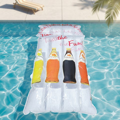 Chateau Lasalle Wine Pool Float Inflatable Mattress Bar Promo NOS Vintage 1980s