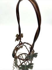 Metal Wine Bottle Holder Grapevine Designs Braided Wire