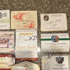 Calvet Rothschild Sichel Pierre Callot Tytl Vintage Original Wine Label Lot