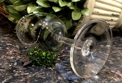 RARE Vintage CHARLES KRUG Peter Mondavi Family Wine Glass Napa Valley PRISTINE!