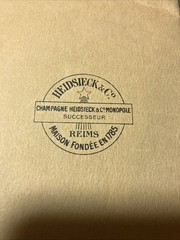 1920s Champagne Vine Country And Champagne Wine Reims, France Heidsieck Monopole
